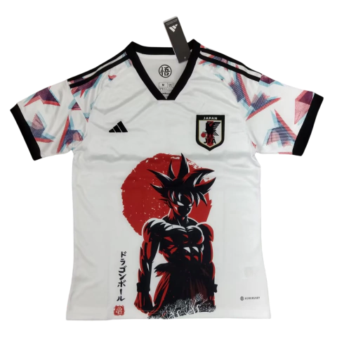 Camisa Seleção do Japão 24/25 Especial Goku Anime Dragon Ball - Torcedor Adidas Masculina - Branco