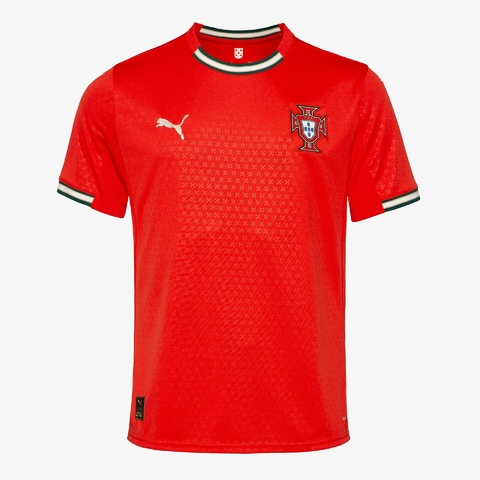 Camisa Seleção de Portugal I 25/26 - Torcedor Puma Masculina - Vermelha com detalhes em verde - comprar online