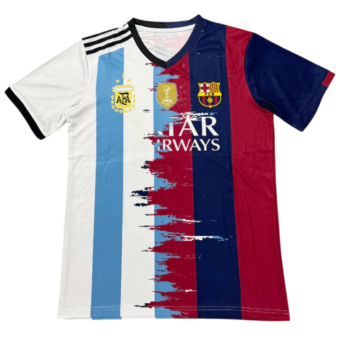Camisa Barcelona X Argentina Edição Messi 25/26 - Torcedor Masculina - Colorida - comprar online
