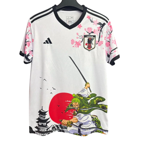 Camisa Seleção do Japão 24/25 Especial Zoro II Anime One Piece - Torcedor Adidas Masculina - Branca