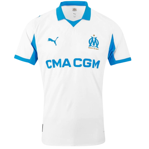 Camisa Olympique de Marseille I 25/26 - Jogador Puma Masculina - Branca - comprar online