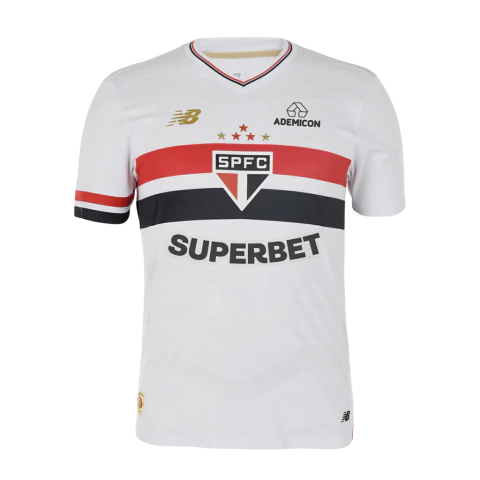 Camisa São Paulo I 25/26 - Jogador New Balance Masculina - Branca - comprar online