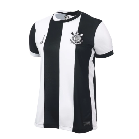 Camisa Timão III 24/25 - Torcedor Nike Feminina - Preta e Branca - comprar online