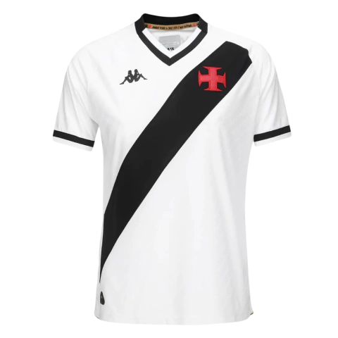 Camisa Vasco II 25/26 - Torcedor Kappa Feminina - Branca e Preta - comprar online
