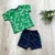 Conjunto camiseta e bermuda de moletom - Charming Baby roupas e acessórios infantis