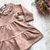 Vestido manga longa em molecotton - Charming Baby roupas e acessórios infantis