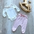 Conjunto body e calça em suedine - Charming Baby roupas e acessórios infantis