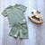 Conjunto camiseta e bermuda sustentável - Charming Baby roupas e acessórios infantis