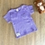 Blusa manga curta em ribana sustentável - Charming Baby roupas e acessórios infantis