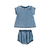 Conjunto blusa com calcinha jeans na internet