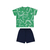 Conjunto camiseta e bermuda de moletom na internet