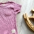 Blusa manga curta em ribana sustentável - Charming Baby roupas e acessórios infantis