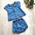 Conjunto blusa com calcinha jeans - Charming Baby roupas e acessórios infantis