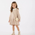 Vestido manga longa malha jacquard