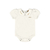 Body manga curta em suedine com bordado - comprar online