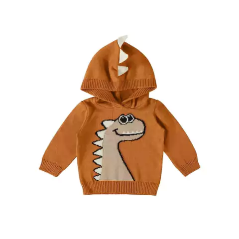 Blusão em tricot com capuz - comprar online