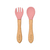 Kit talheres em silicone e bambu - comprar online