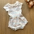 Conjunto body e jardineira em suedine - Charming Baby roupas e acessórios infantis