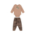 Conjunto body e calça em suedine - comprar online