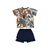 Conjunto camiseta e bermuda na internet