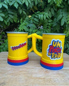 Vaso Jarra Chopp Termico Un Poco De Ruido Fernetero COLOR AMARILLO