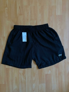 BERMUDA LACOSTE LINO IMPORTADA NEGRA