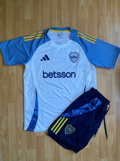 CONJUNTO CAMISETA Y SHORT BOCA JUNIORS BERMUDA CON CIERRE ENTRENAMIENTO 2025 - comprar online