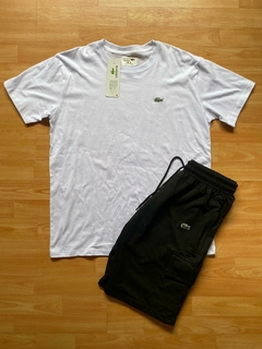 CONJUNTO LACOSTE ALGODON REMERA Y BERMUDA CARGO CALIDAD PREMIUM - comprar online