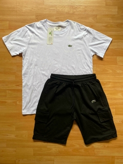 CONJUNTO LACOSTE ALGODON REMERA Y BERMUDA CARGO CALIDAD PREMIUM