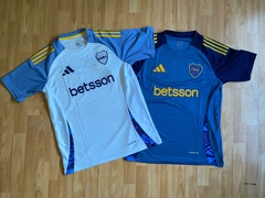 COMBO CAMISETA BOCA JUNIORS ENTRENAMIENTO AZUL Y BLANCAS NUEVAS 2025