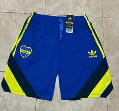 SHORT BOCA JUNIORS BERMUDA CON CIERRE BORDADO
