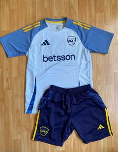 CONJUNTO CAMISETA Y SHORT BOCA JUNIORS BERMUDA CON CIERRE ENTRENAMIENTO 2025