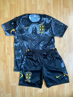 CONJUNTO BRASIL POTRERO CRISTO REDENTOR CALIDAD PREMIUM CAMISETA Y SHORT
