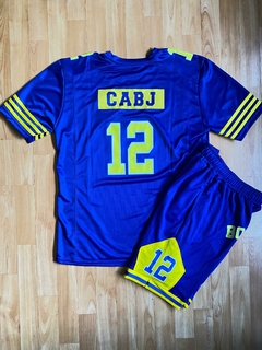 CONJUNTO NFL CAMISETA Y SHORT CON BOLSILLOS BERMUDA BOCA JUNIORS BORDADA LA 12 en internet