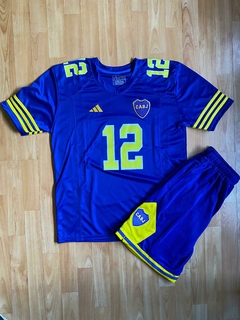 CONJUNTO NFL CAMISETA Y SHORT CON BOLSILLOS BERMUDA BOCA JUNIORS BORDADA LA 12 - comprar online