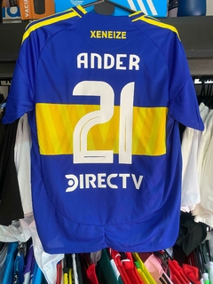 CAMISETA BOCA JUNIORS ANDER HERRERA MANGA CORTA TITULAR 2025 - comprar online