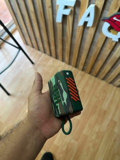 PARLANTE JBL GO PRO 3 BLUETOOTH VERDE CAMUFLADO - FAQ INDUMENTARIA