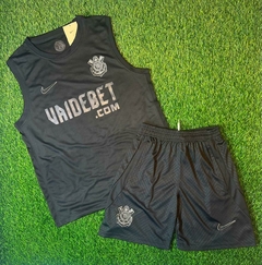 CONJUNTO IMPORTADO G5 CORINTHANS BRASIL ENTRENAMIENTO FULL BLACK - comprar online