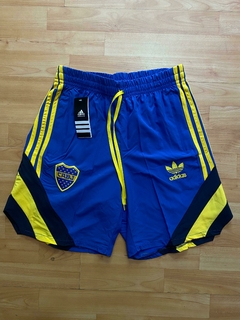 BERMUDA SHORT BOCA JUNIORS MICROFIBRA CON CIERRE BORDADA IMPORTADA - comprar online