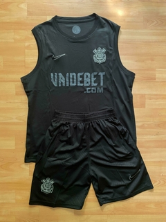 CONJUNTO IMPORTADO G5 CORINTHANS BRASIL ENTRENAMIENTO FULL BLACK - comprar online