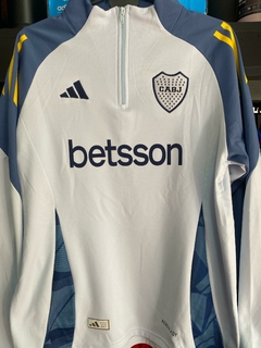 BUZO MEDIOCIERRE BOCA JUNIORS ENTRENAMIENTO BLANCO 2025 en internet