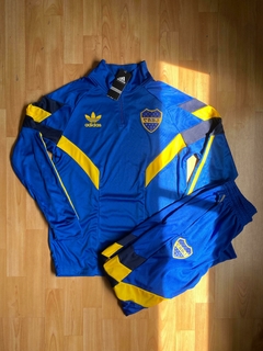 CONJUNTO BOCA JUNIORS RETRO BUZO Y PANTALON NUEVO 2025 en internet