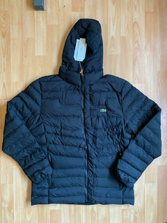 CAMPERA LACOSTE INFLABLE CON TERMICA ADENTRO NEGRA - comprar online