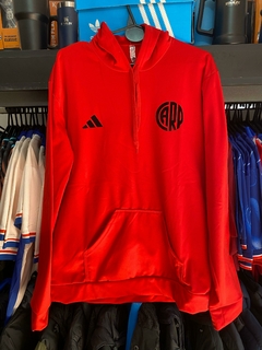 BUZO RIVER PLATE CON CAPUCHA ROJO NUEVO 2025 - comprar online