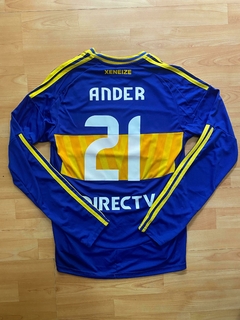 CAMISETA BOCA JUNIORS ANDER HERRERA MANGA LARGA TITULAR 2025 - comprar online