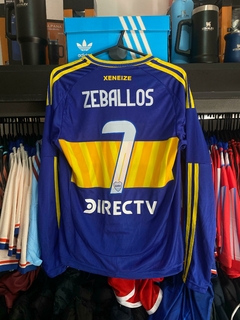 CAMISETA BOCA JUNIORS ZEBALLOS MANGA LARGA TITULAR 2025 - comprar online