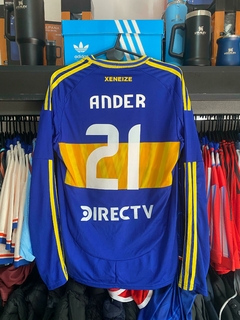 CAMISETA BOCA JUNIORS ANDER HERRERA MANGA LARGA TITULAR 2025 - comprar online