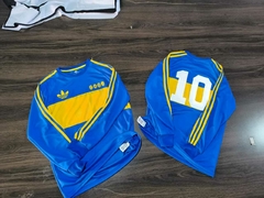 CAMISETA BOCA JUNIORS MANGA LARGA RETRO 81 MARADONA