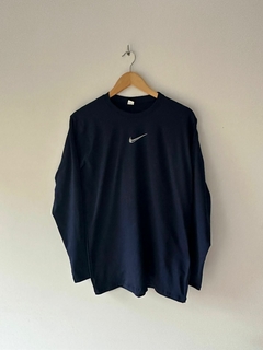 CAMISETA TERMICA NIKE AZUL FRIZADA
