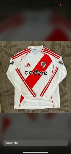 CAMISETA RIVER PLATE MANGA LARGA TITULAR 2025